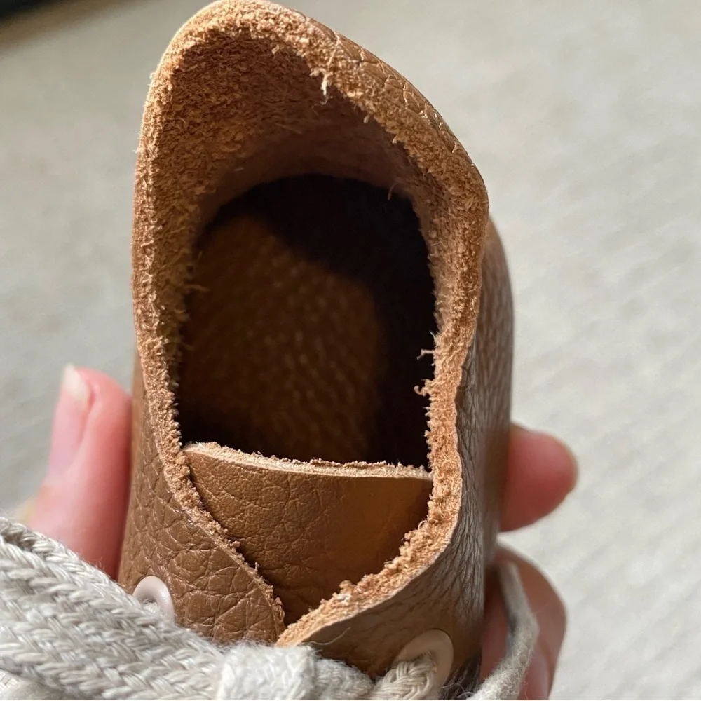 NEW Ella Bonno Brown Leather Baby Shoes Size 2